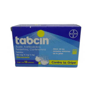 Tabcin (Acetilsalicílico/Fenilefrina/Clorfenamina) Tab C/12 Bayer