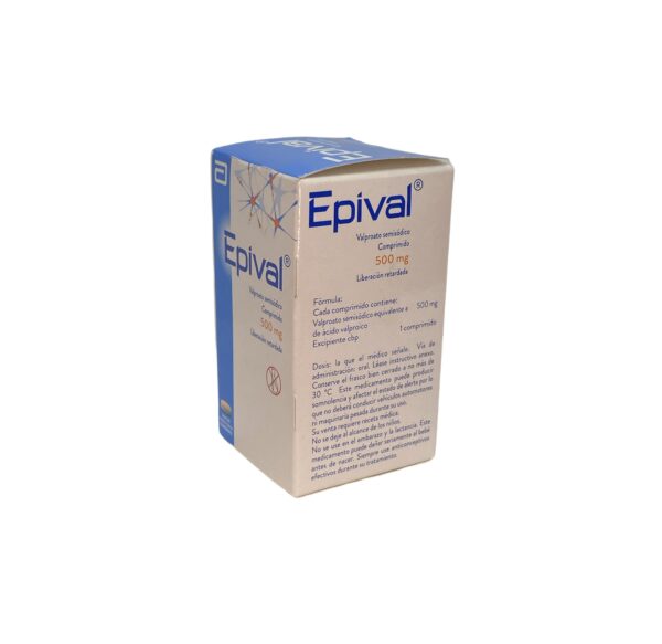 Epival (Valproato Semisodico) Comp 500 Mg C/30 Abbott - Imagen 2