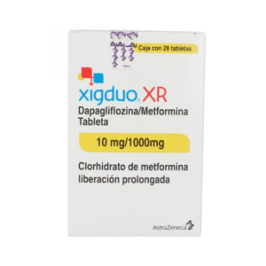 Xigduo XR (Dapagliflozina/Metformina) Tab 10/1000 Mg C/28 Astrazeneca