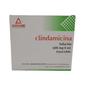 Clindamicina sol iny 600 Mg/4 Ml C/5 Amsa