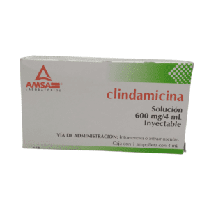 Clindamicina Sol Iny 600 Mg/4 Ml C/1 Amp Amsa