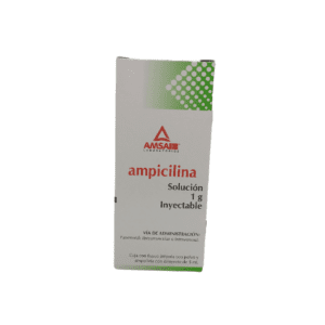 Ampicilina sol iny 1 G IM/IV 5 Ml C/1 Amsa