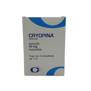 Cryopina (Hioscina) Sol Iny 20 Mg/Ml C/3 Amp Cryopharma