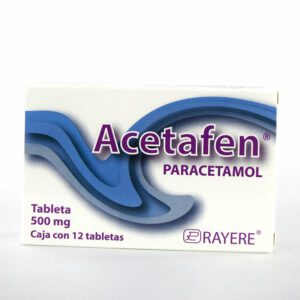 Acetafen (Paracetamol) Tab 500 Mg C/12 Rayere