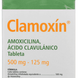 Clamoxin (Amoxicilina/Clavul?nico) Tab 500/125 Mg C/12 Maver