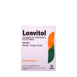 Lonvitol (Salbutamol/Ipratropio) Sol P/Neb 2.5/0.5 Mg/2.5 Ml C/10 Amp Maver